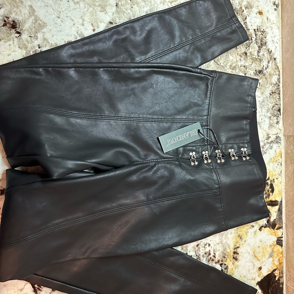 Blank NYC black vegan leather pants - NWT